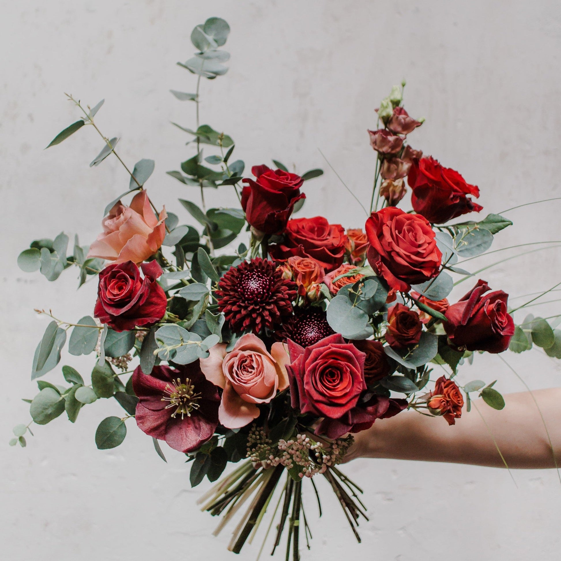 Roses are Red Luxury Valentine's Day bouquet design from Broughton Street Florist, Edinburgh Florist