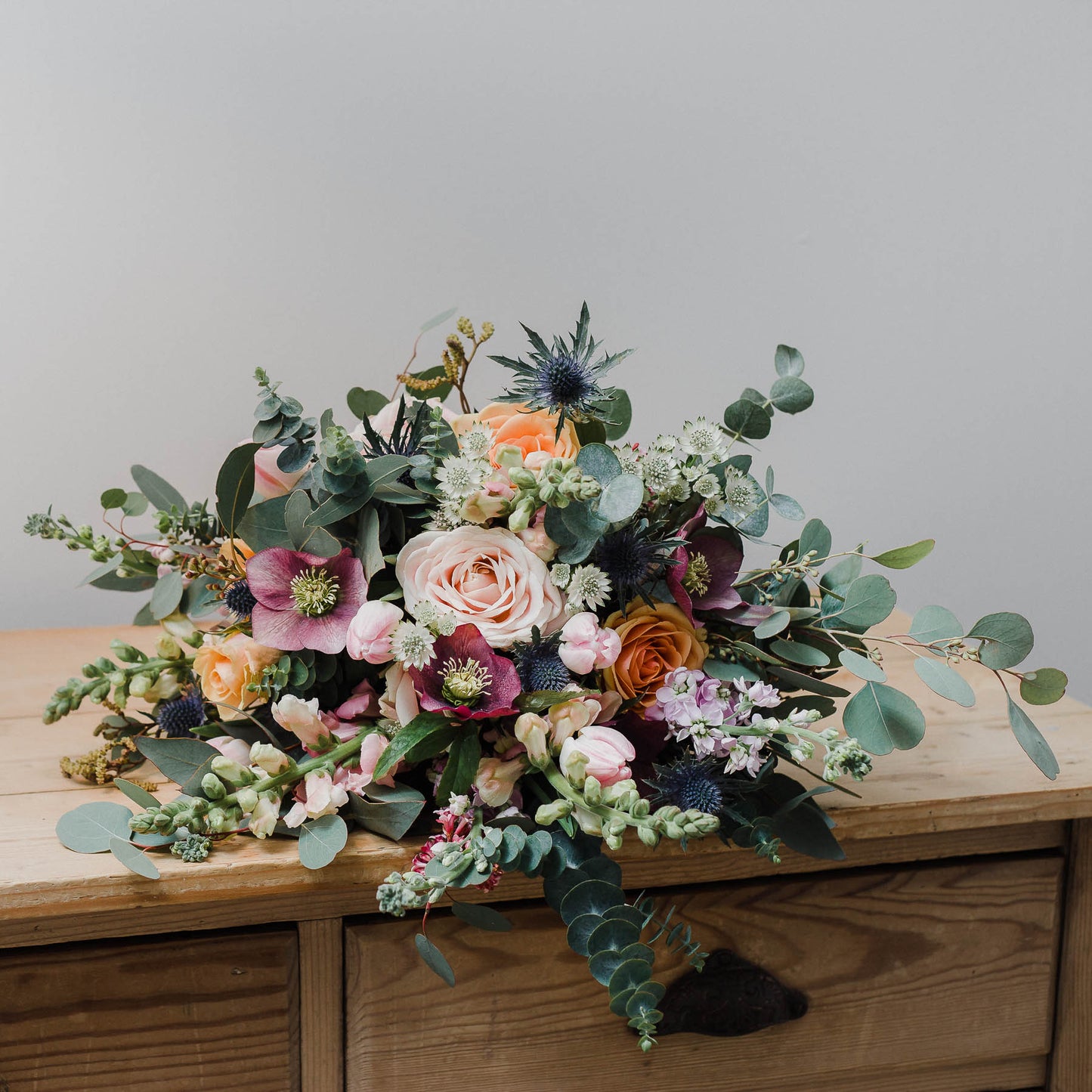 Luxury bouquets, bohemian bridal floristry, natural fresh and dried flowers and posies, bespoke arrangements and wedding flowers
