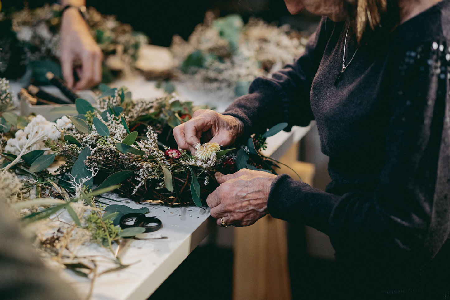 Dried Flower Christmas Wreath Making Workshop